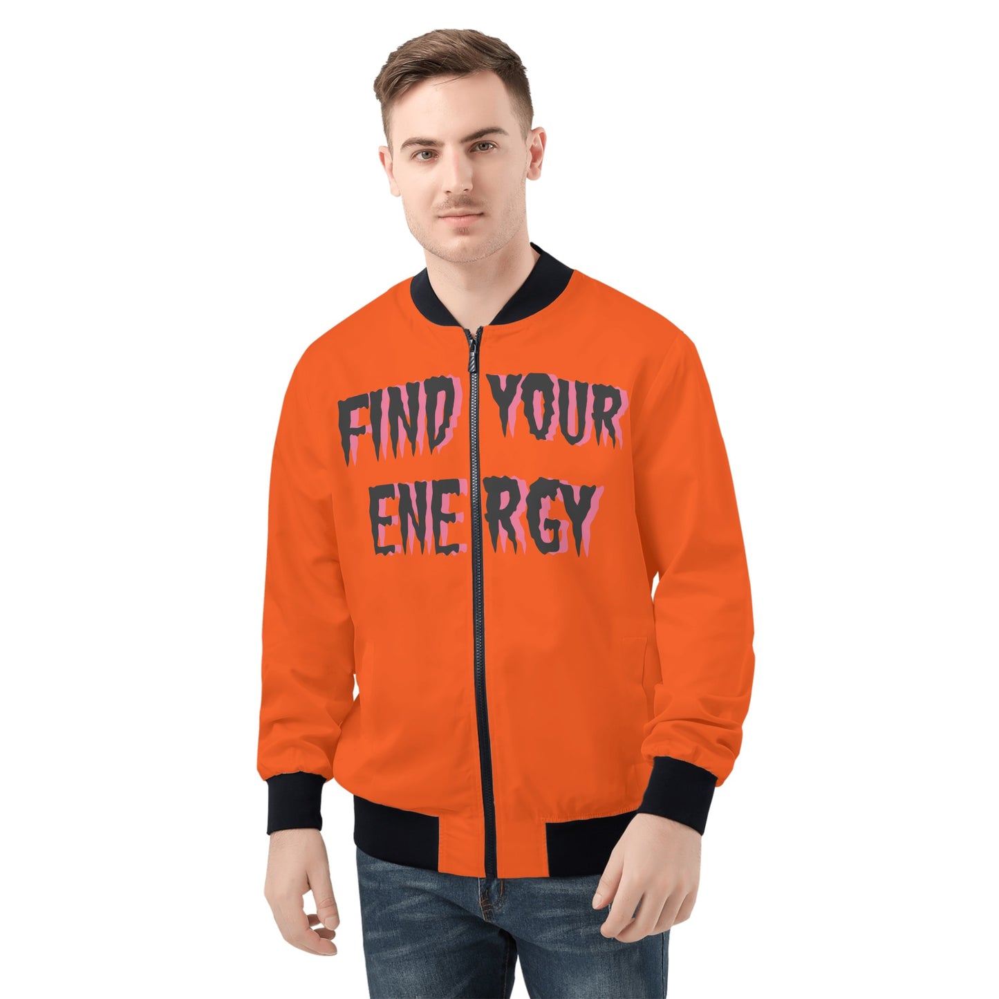 Star Energy 1.0 Mens Dark Orange Zip Up Jacket