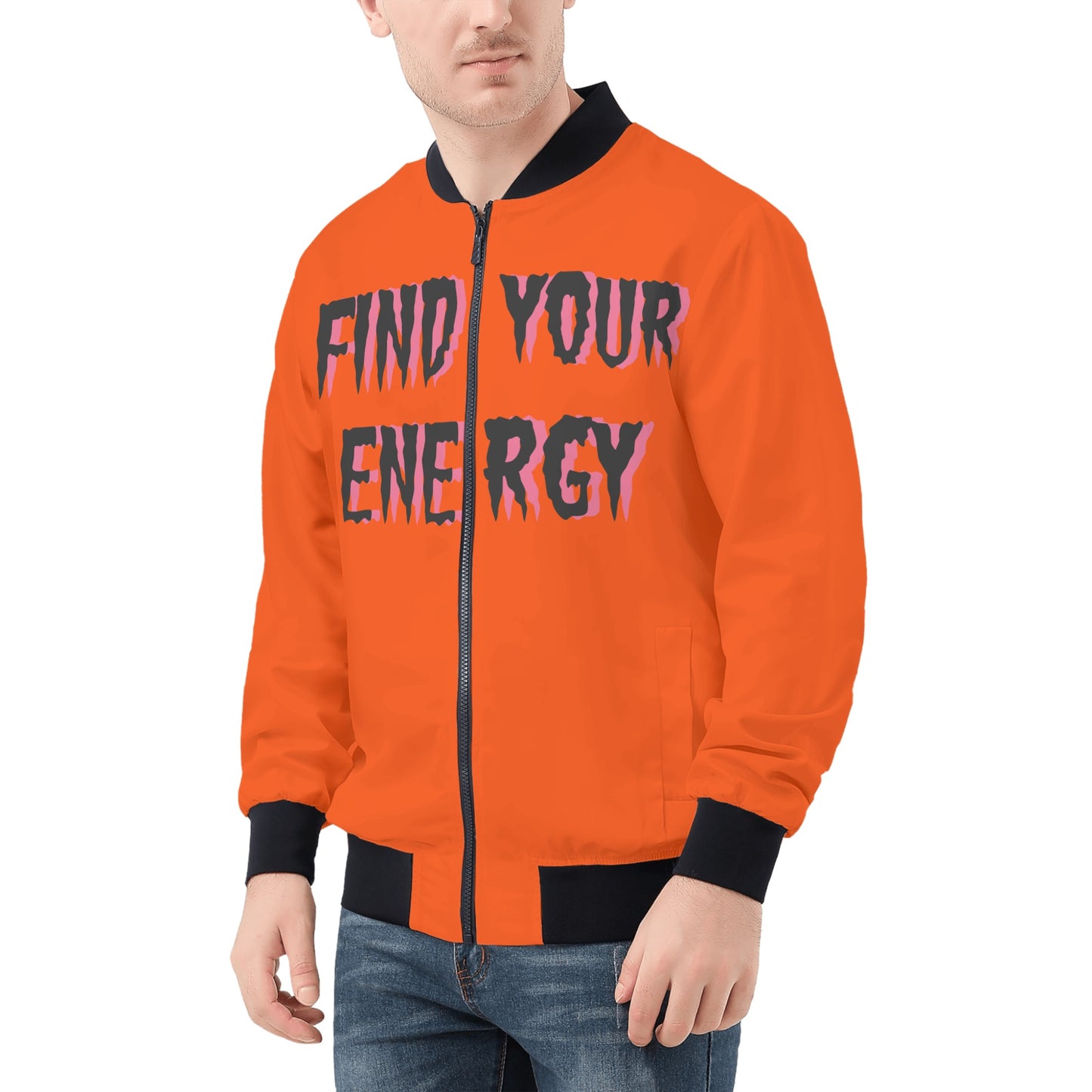 Star Energy 1.0 Mens Dark Orange Zip Up Jacket