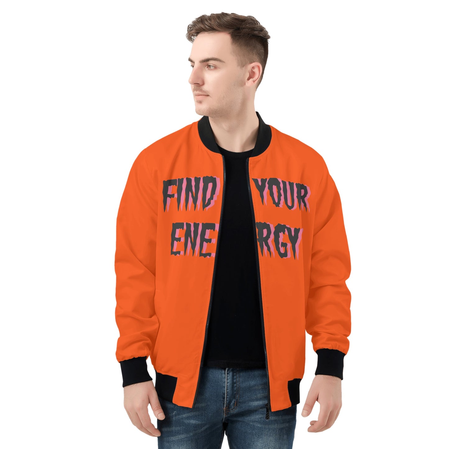 Star Energy 1.0 Mens Dark Orange Zip Up Jacket