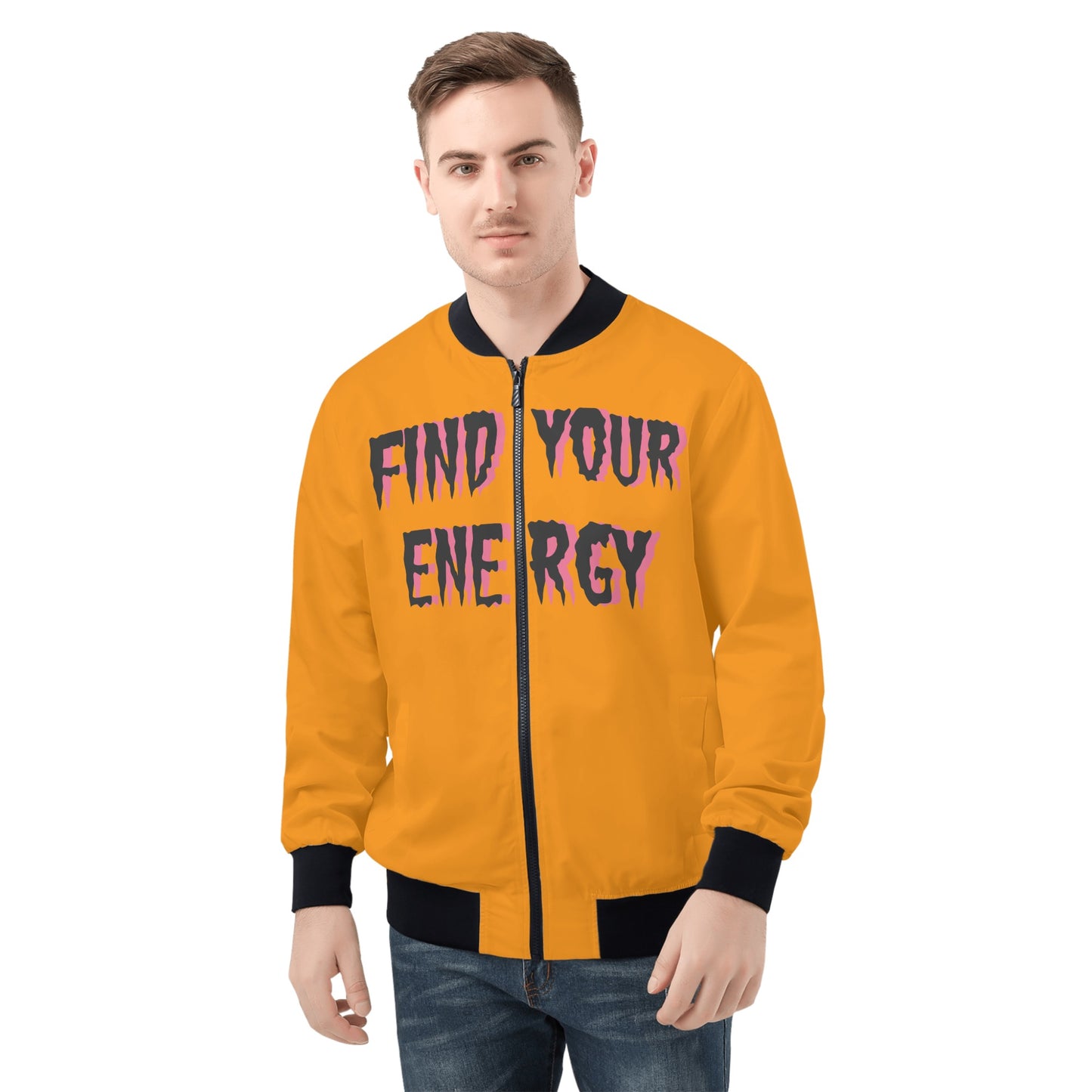 Star Energy 1.0 Mens Orange Zip Up Jacket