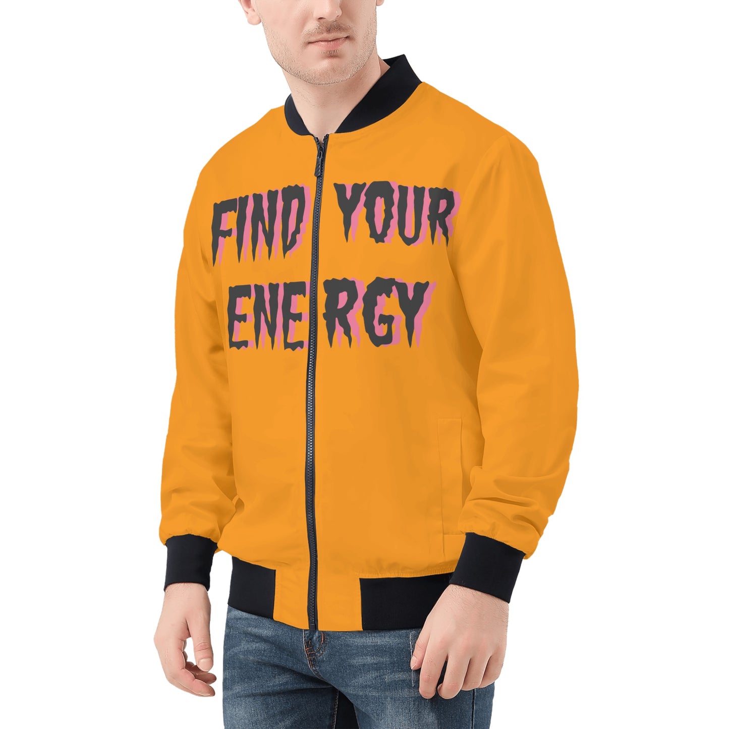 Star Energy 1.0 Mens Orange Zip Up Jacket