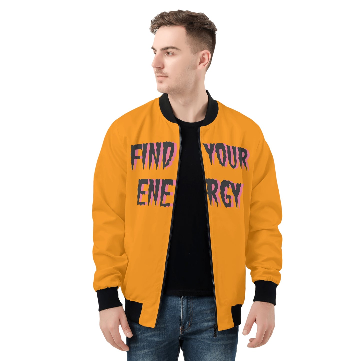 Star Energy 1.0 Mens Orange Zip Up Jacket