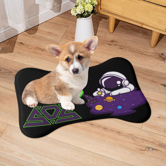 Space Aliens Big Paws Pet Rug