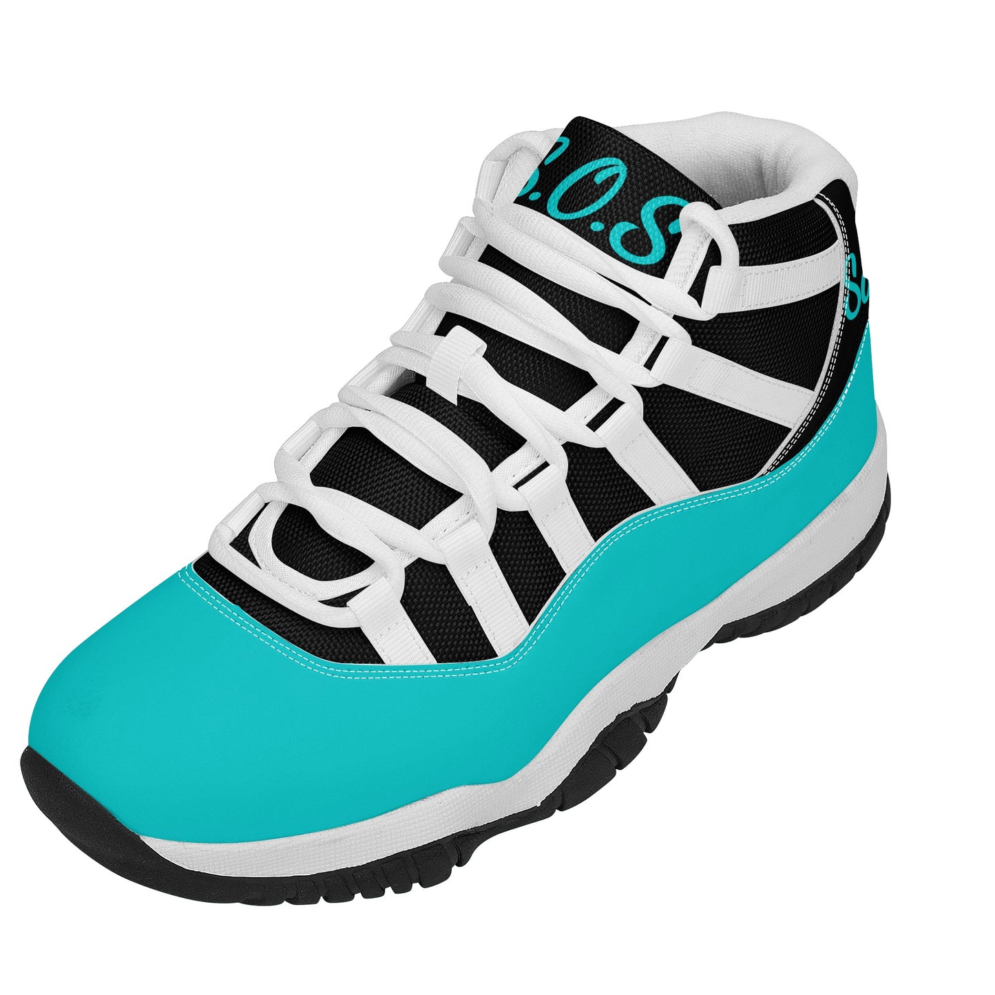 SOS Turquoise Mens High Top Star Kicks