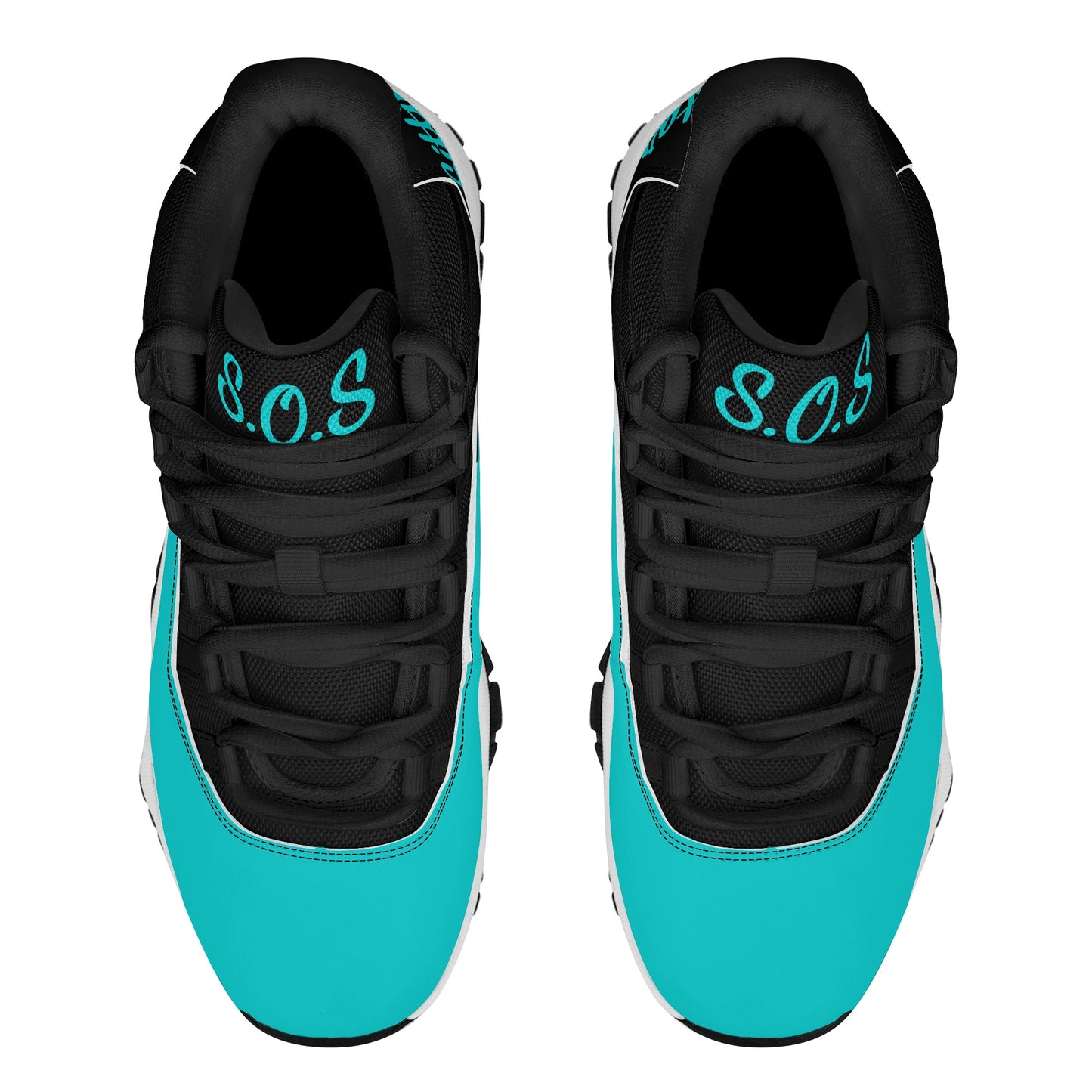 SOS Turquoise Mens High Top Star Kicks