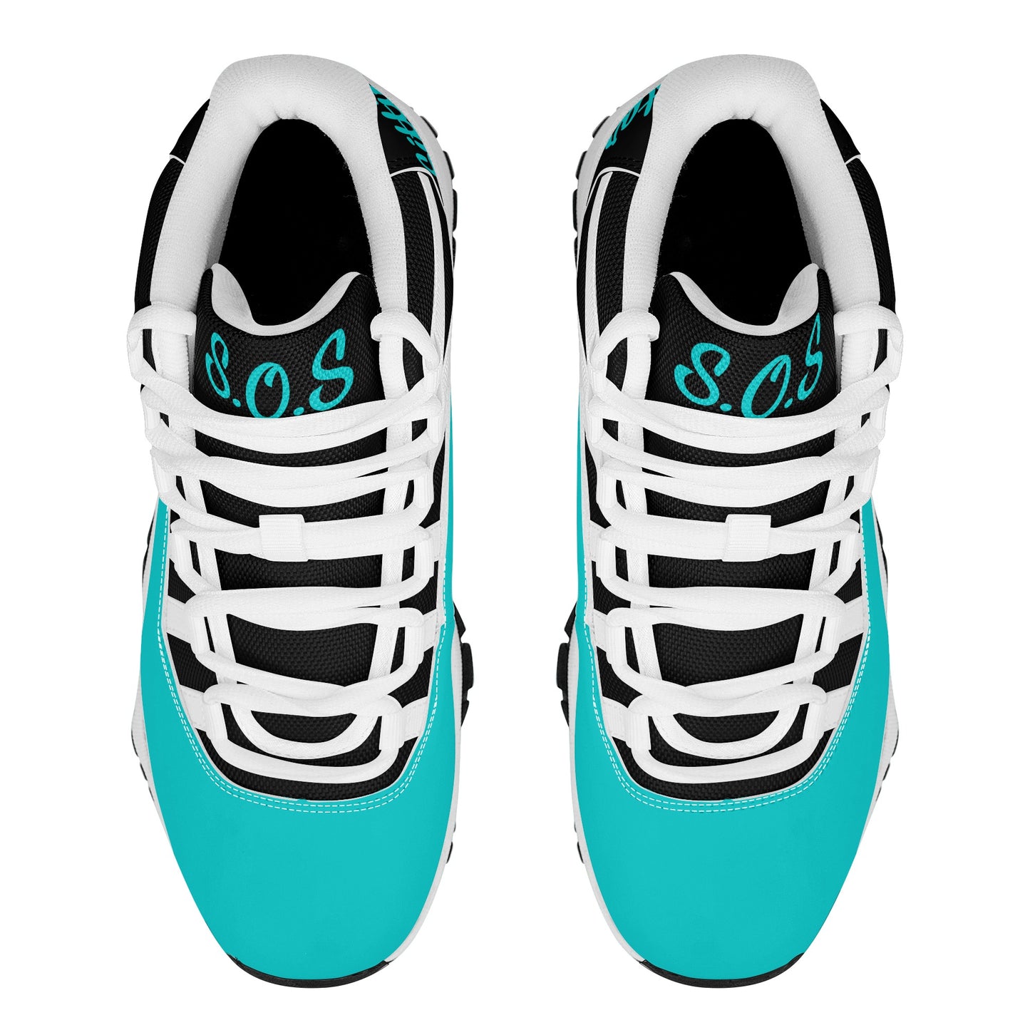 SOS Turquoise Mens High Top Star Kicks