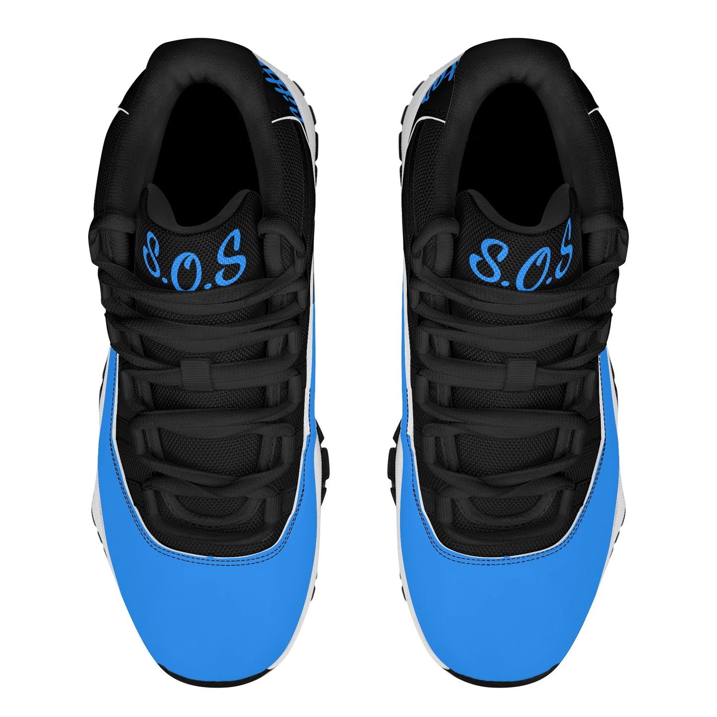 SOS Blue Mens High Top Star Kicks