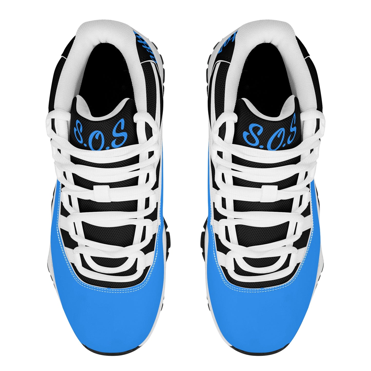 SOS Blue Mens High Top Star Kicks