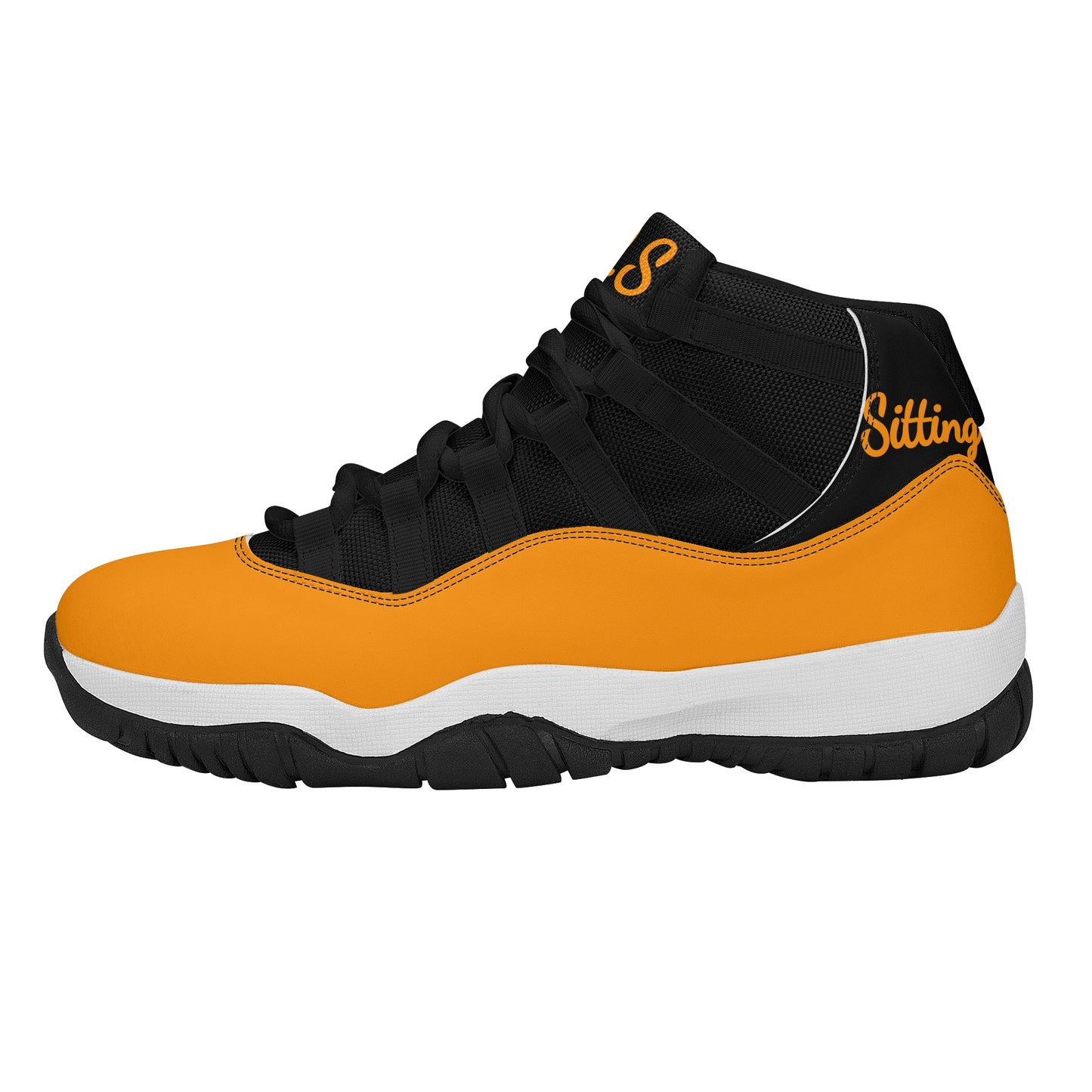 SOS Orange Mens High Top Star Kicks