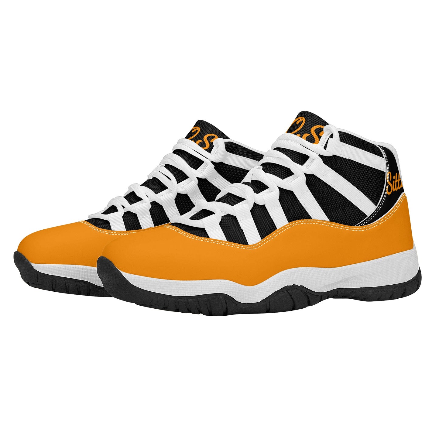 SOS Orange Mens High Top Star Kicks