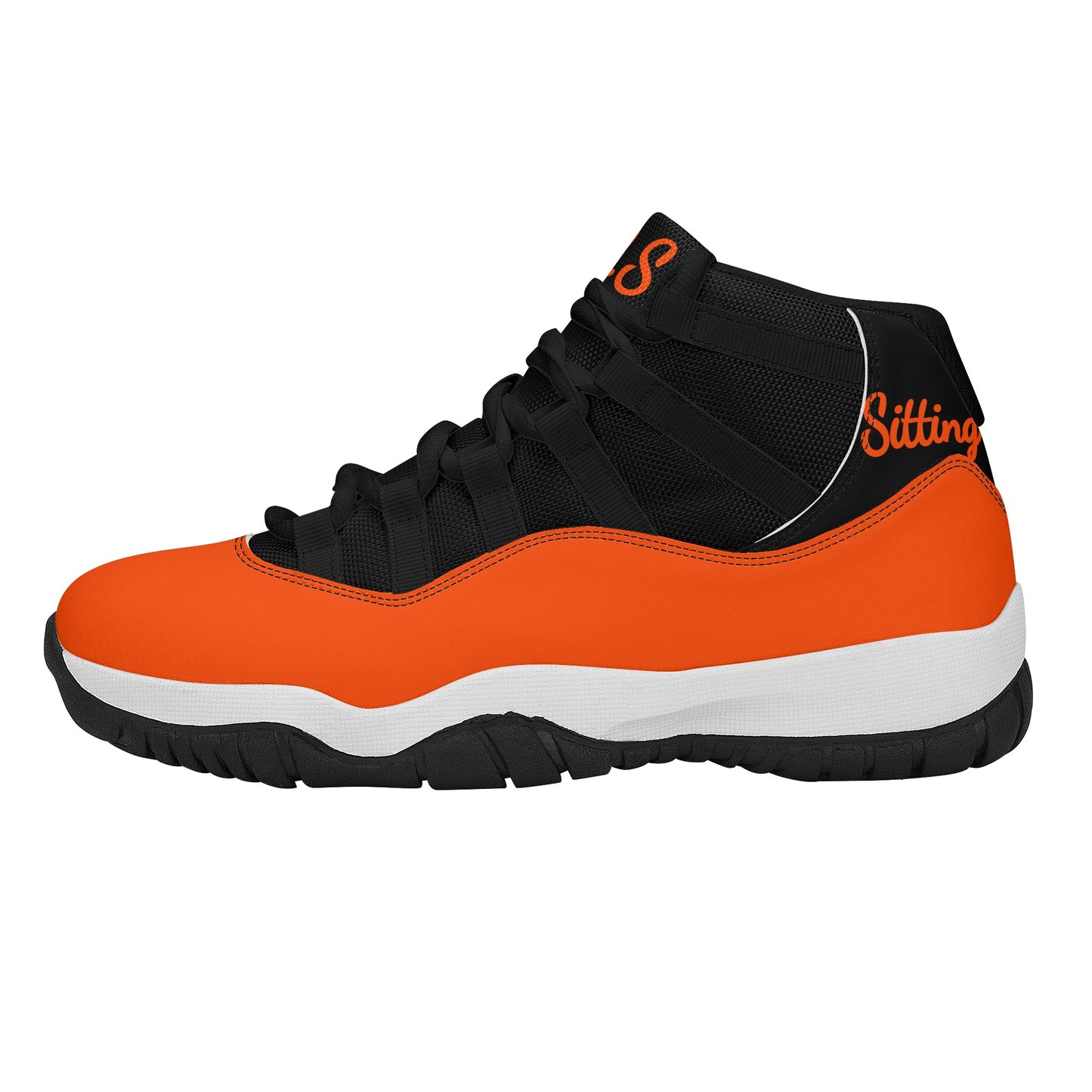 SOS Dark Orange Mens High Top Star Kicks