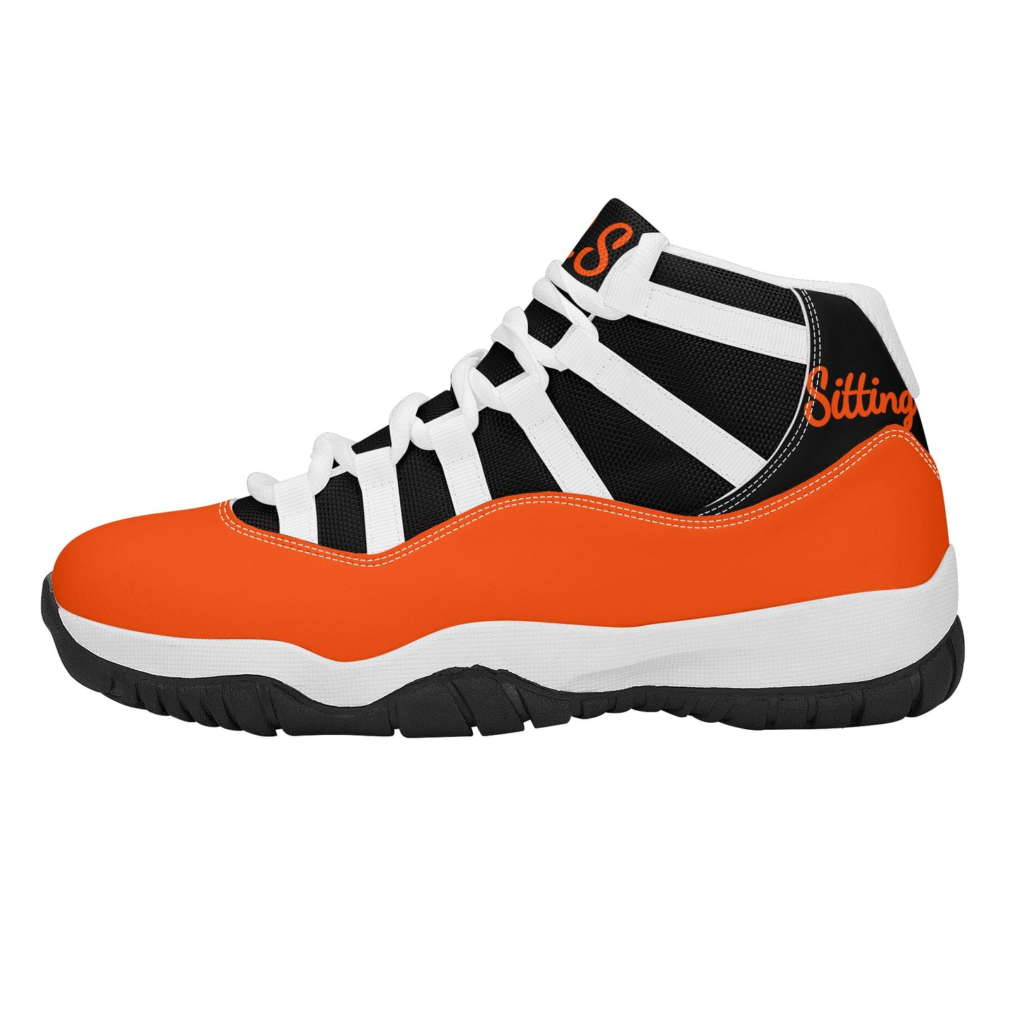 SOS Dark Orange Mens High Top Star Kicks