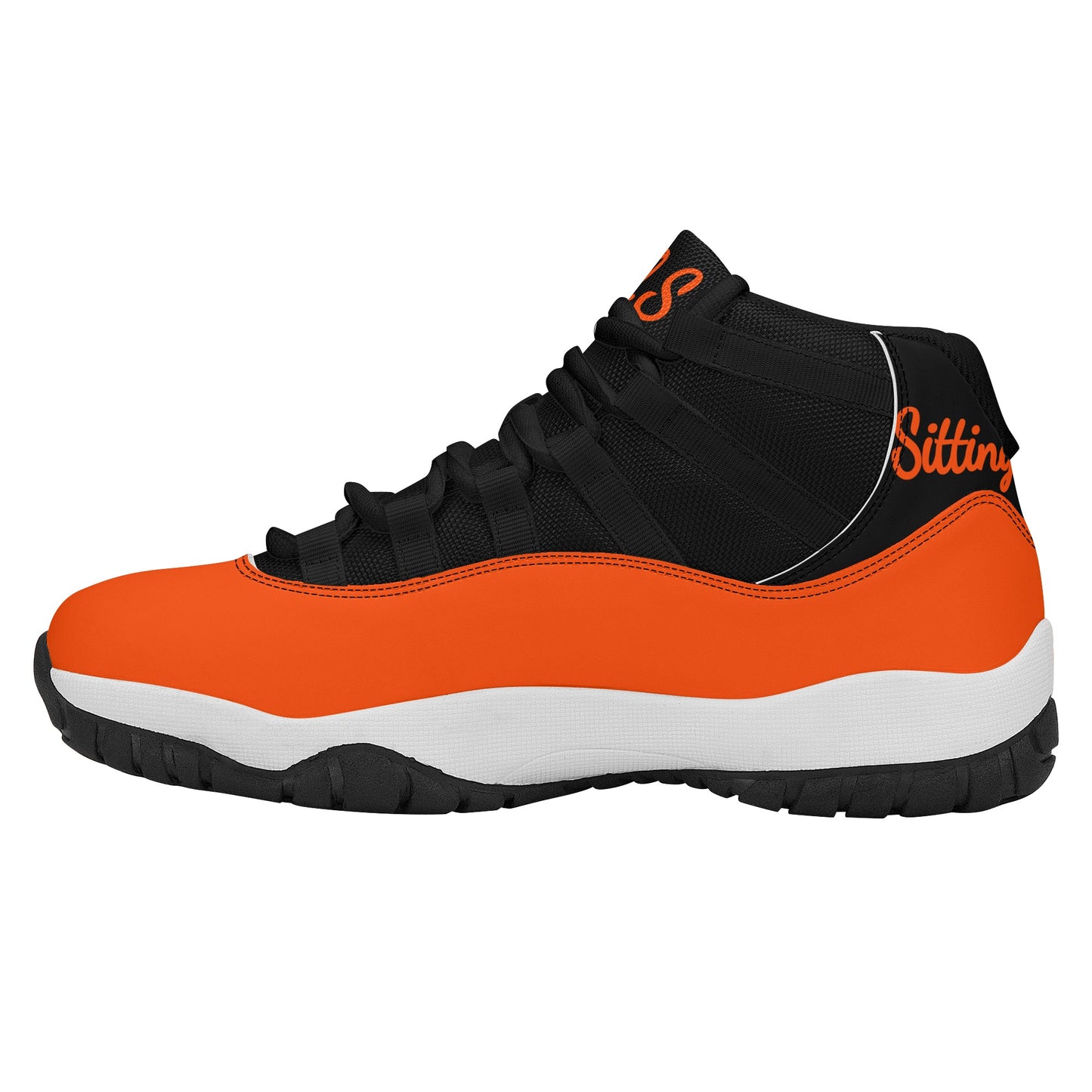 SOS Dark Orange Mens High Top Star Kicks