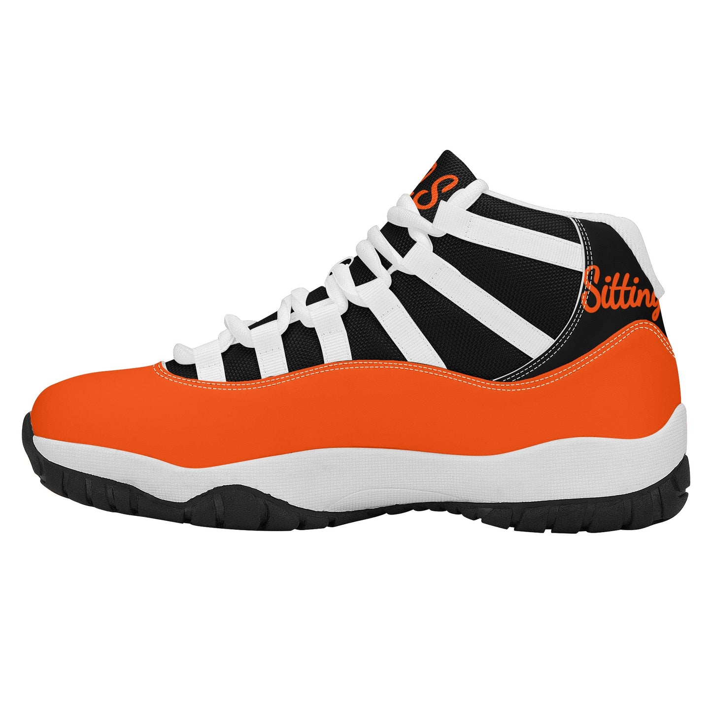 SOS Dark Orange Mens High Top Star Kicks