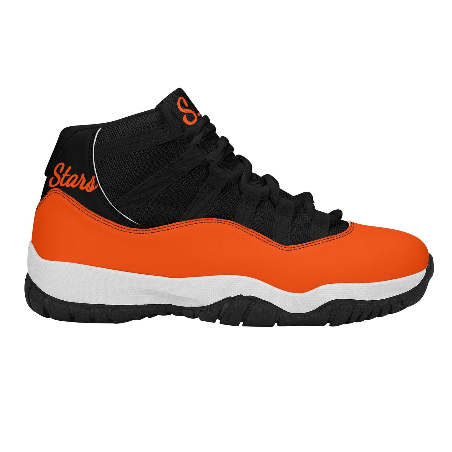 SOS Dark Orange Mens High Top Star Kicks