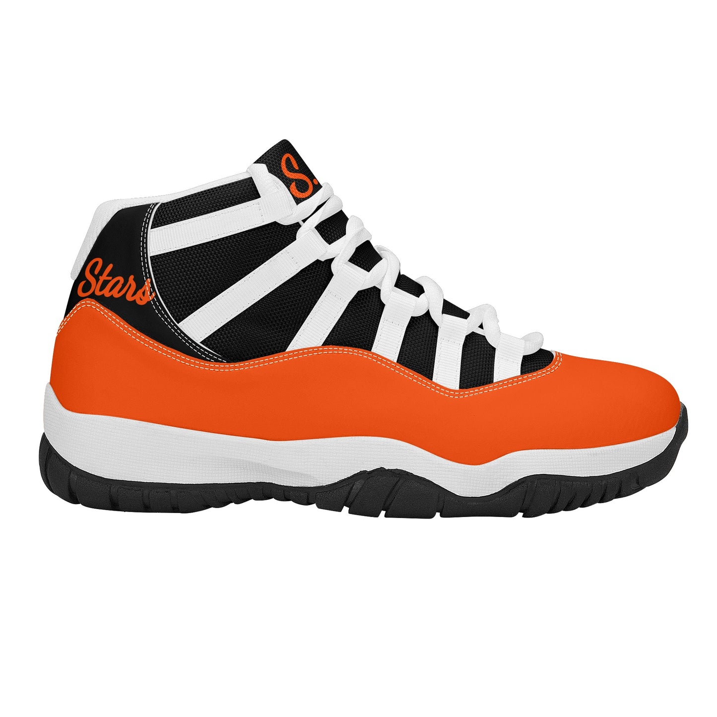 SOS Dark Orange Mens High Top Star Kicks