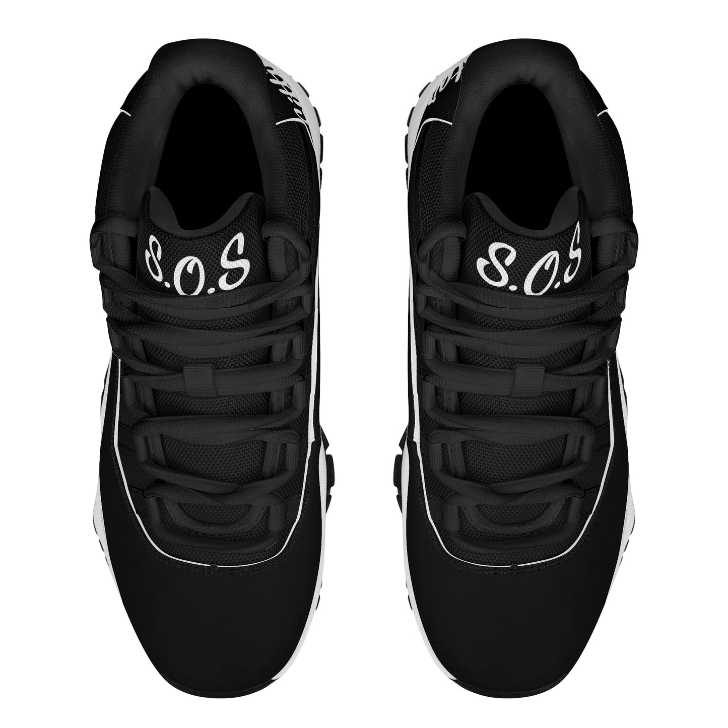 SOS Black Mens High Top Star Kicks