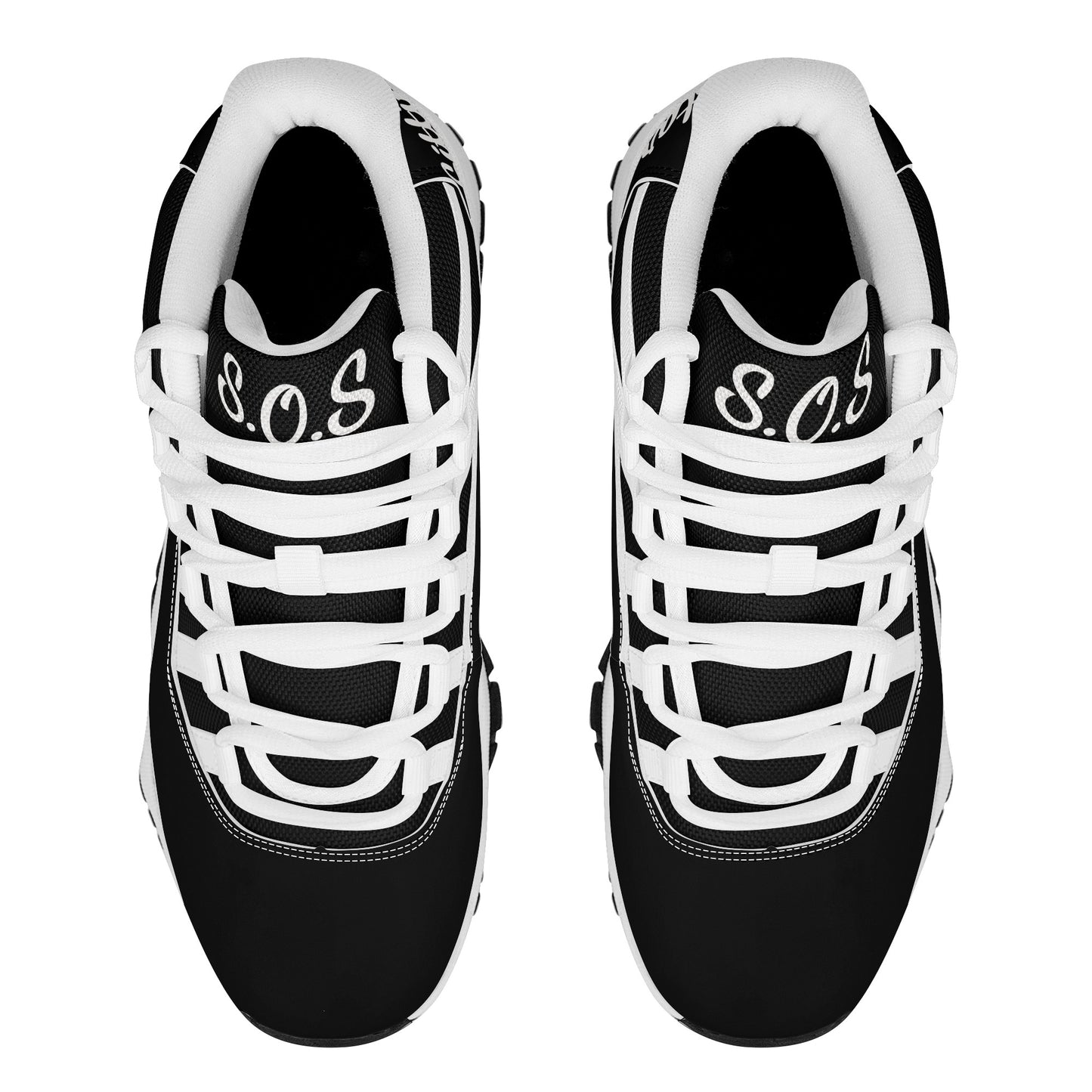 SOS Black Mens High Top Star Kicks