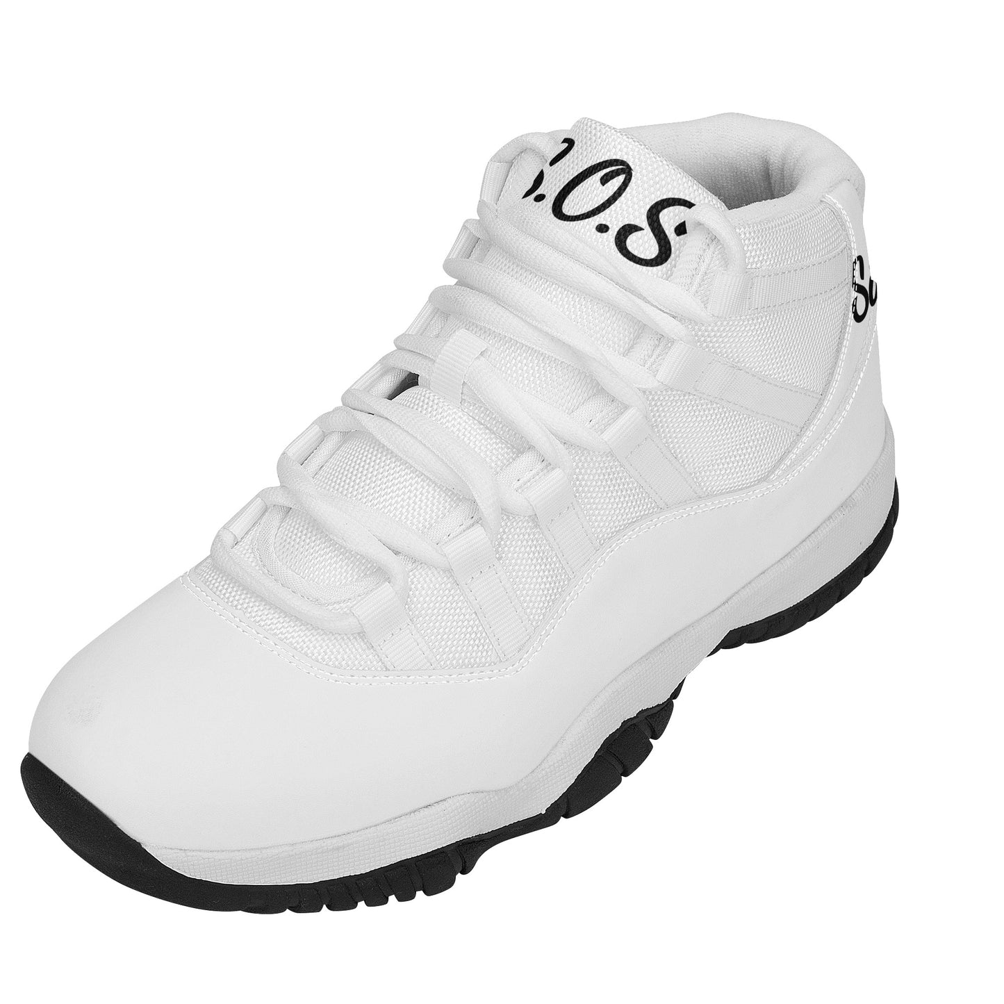 SOS  White Mens High Top Star Kicks