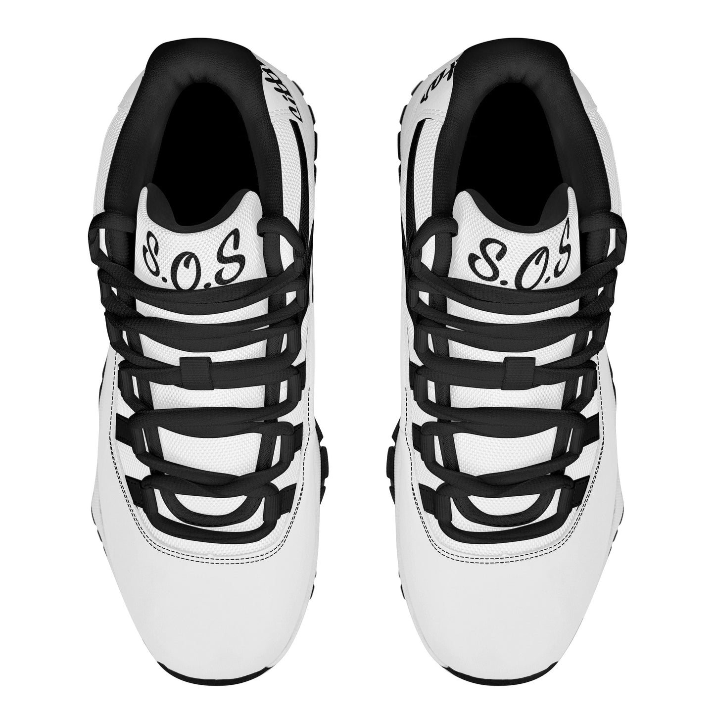 SOS  White Mens High Top Star Kicks