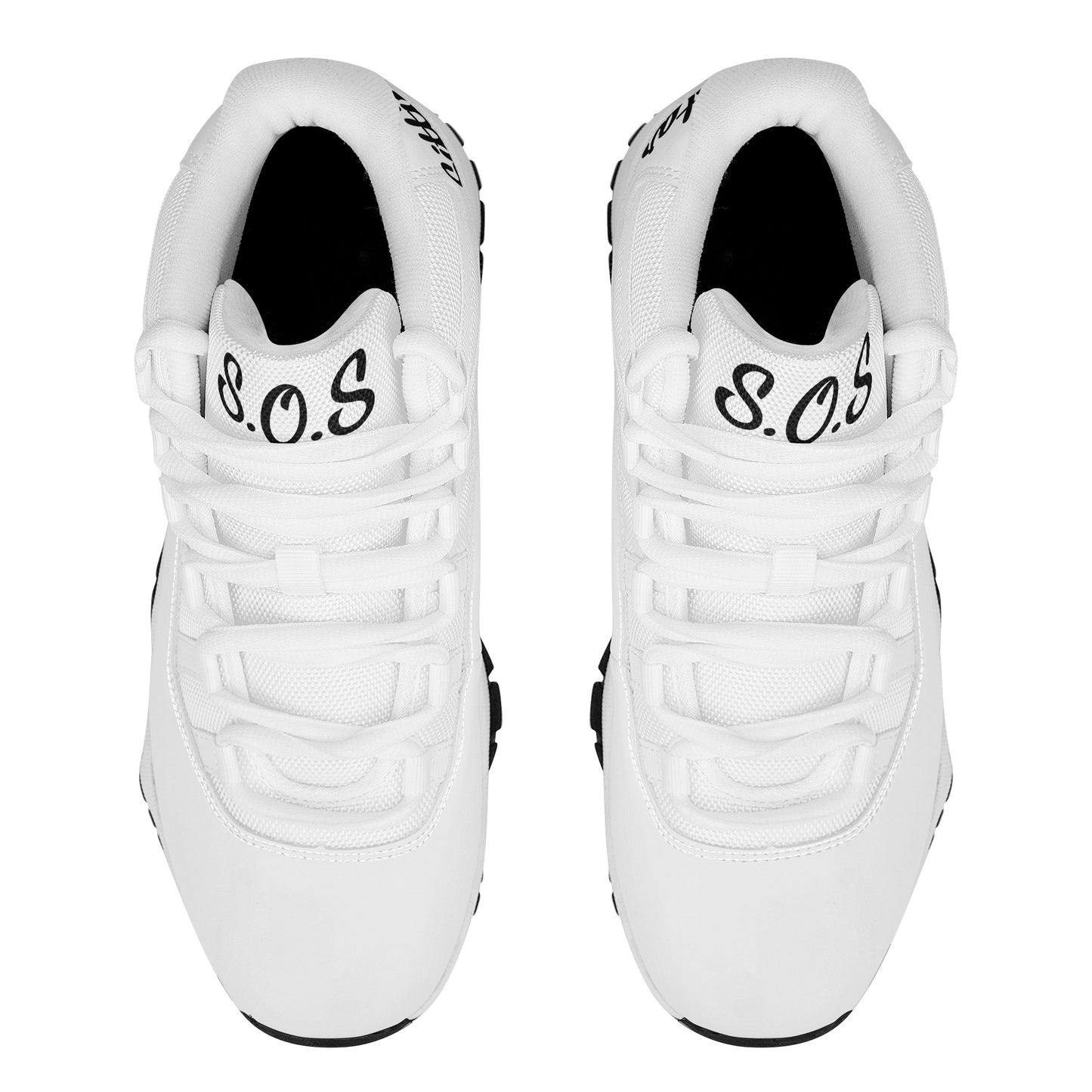 SOS  White Mens High Top Star Kicks