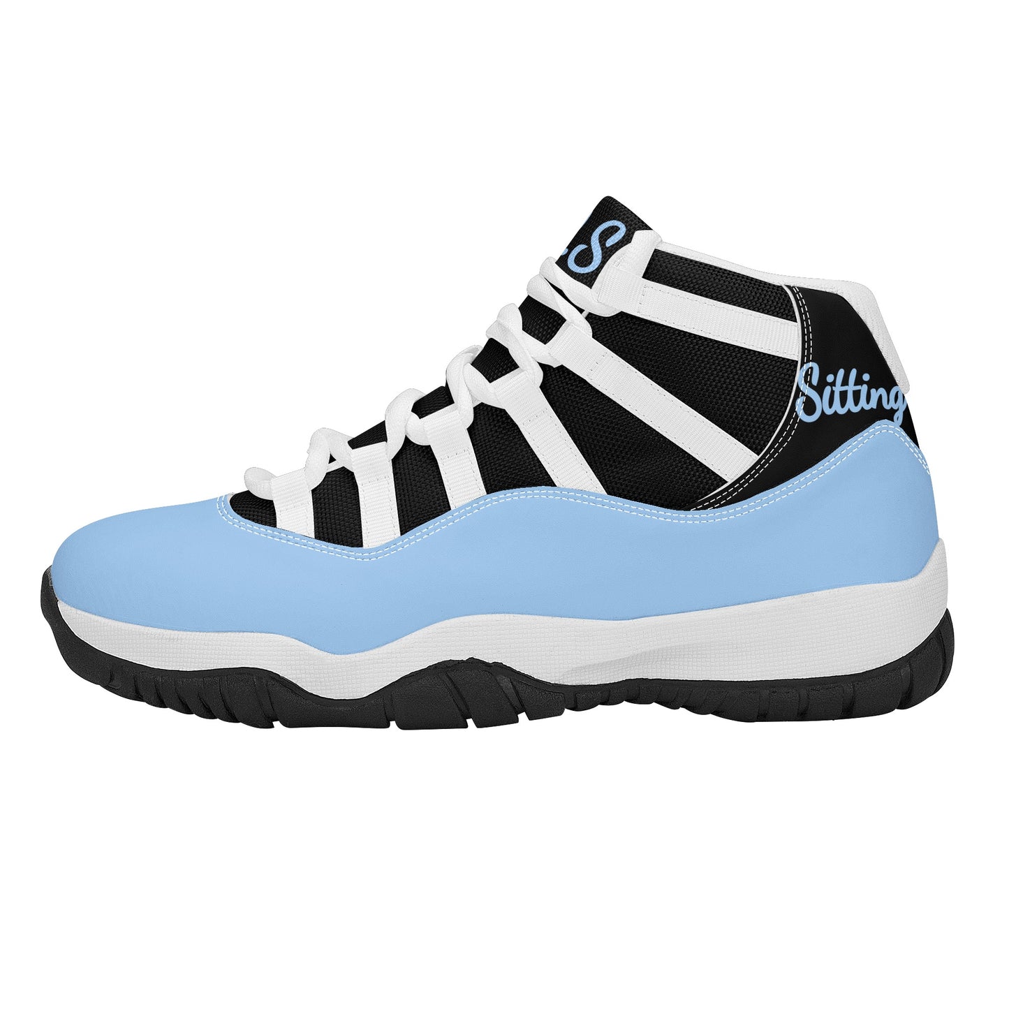 SOS Sky Blue Mens High Top Star Kicks