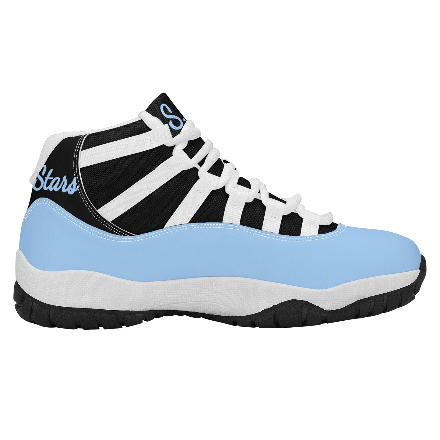 SOS Sky Blue Mens High Top Star Kicks