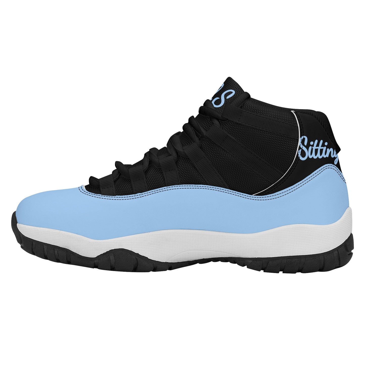 SOS Sky Blue Mens High Top Star Kicks