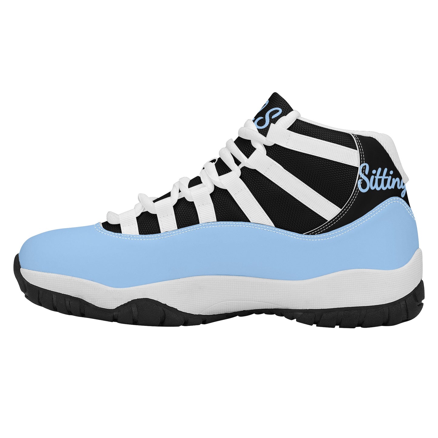 SOS Sky Blue Mens High Top Star Kicks