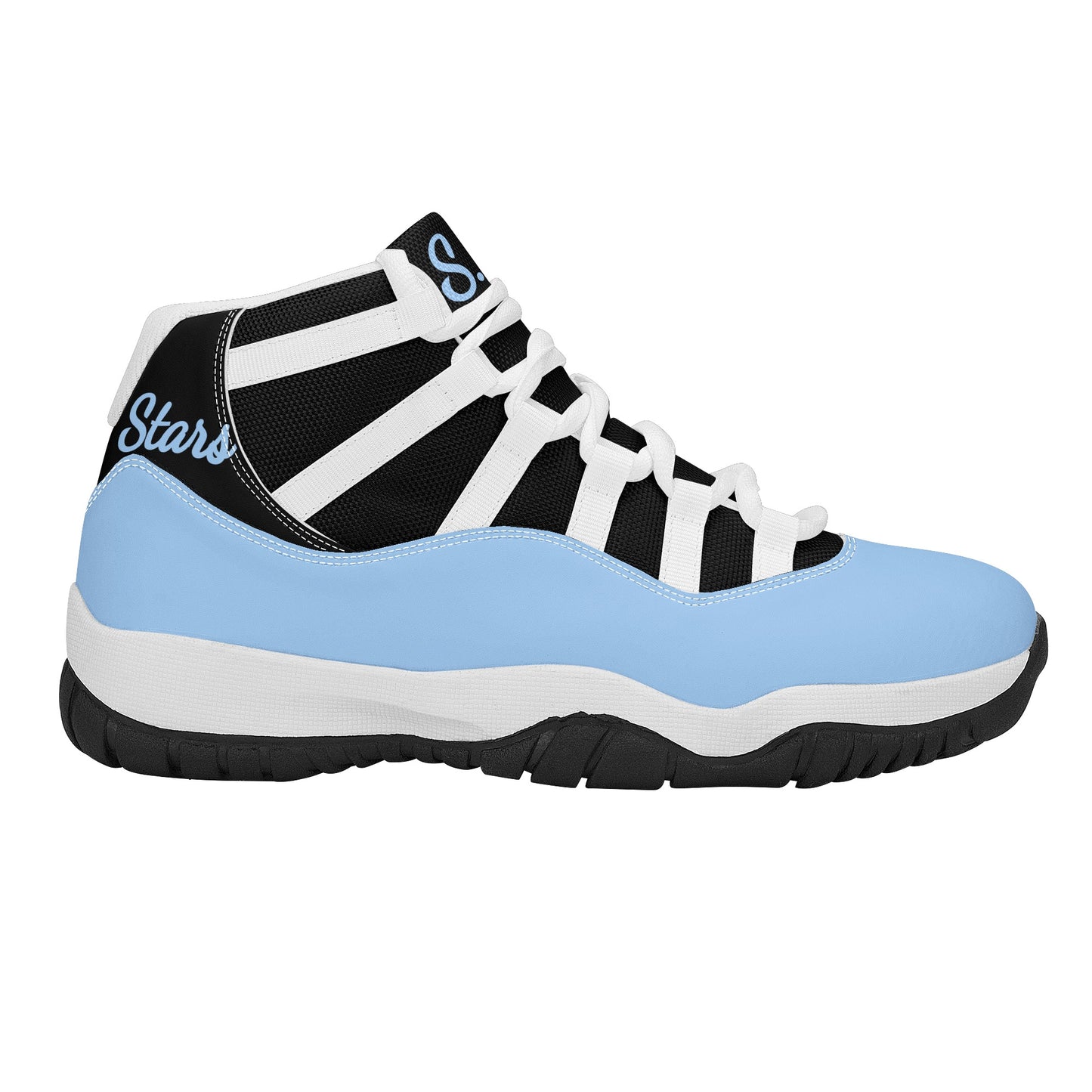 SOS Sky Blue Mens High Top Star Kicks