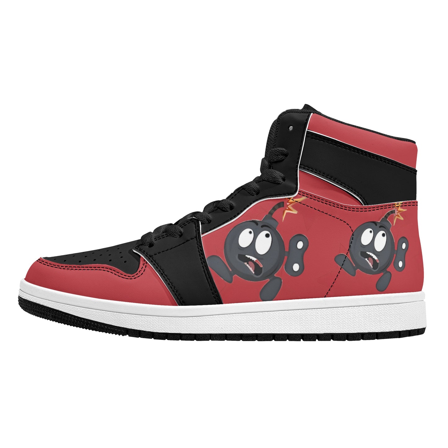 S.I.Y.L. (Stay In Your Lane) Mens High Top Leather Star Kicks