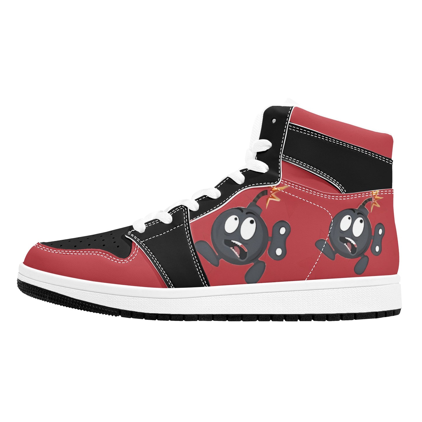 S.I.Y.L. (Stay In Your Lane) Mens High Top Leather Star Kicks