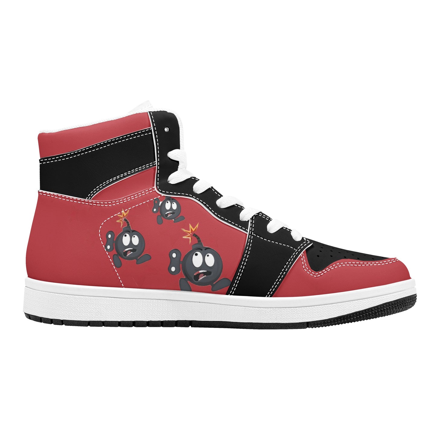 S.I.Y.L. (Stay In Your Lane) Mens High Top Leather Star Kicks