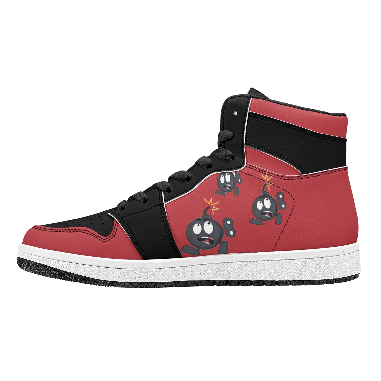 S.I.Y.L. (Stay In Your Lane) Mens High Top Leather Star Kicks