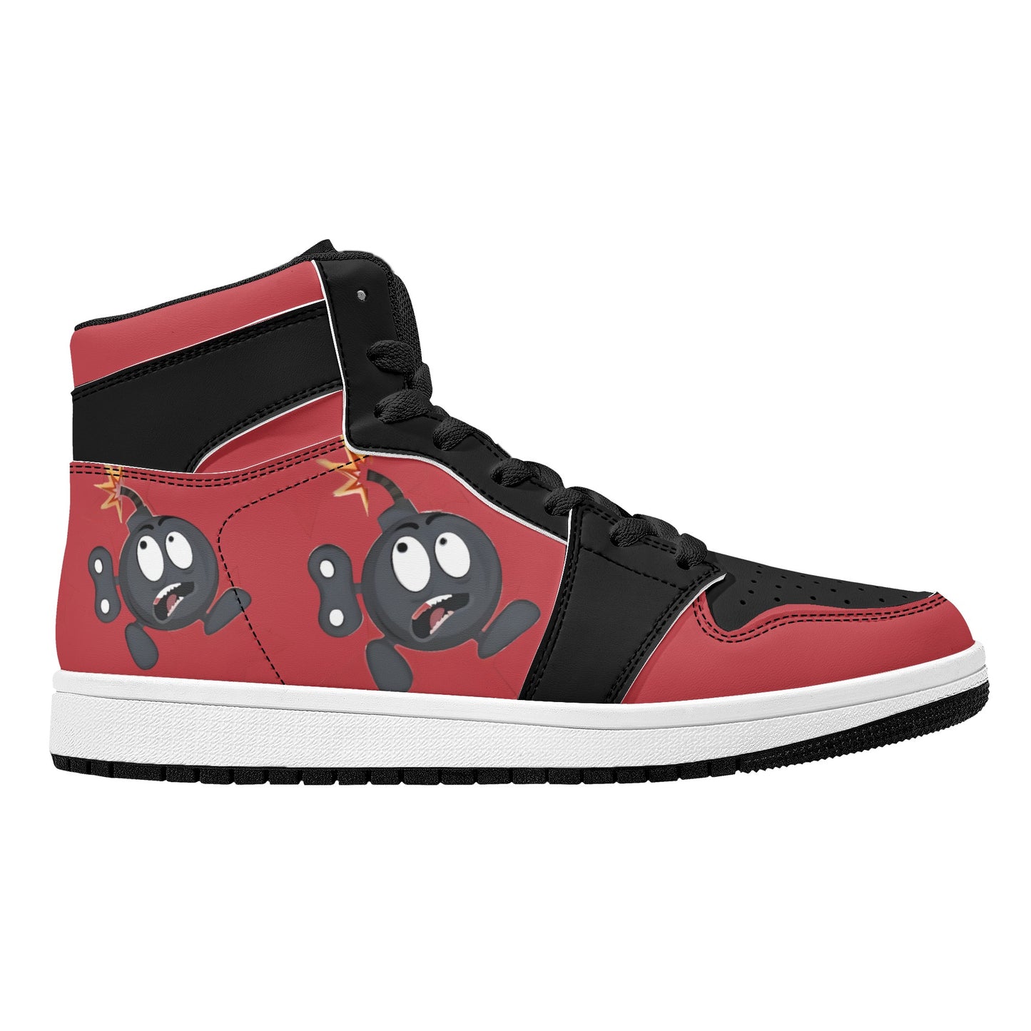 S.I.Y.L. (Stay In Your Lane) Mens High Top Leather Star Kicks