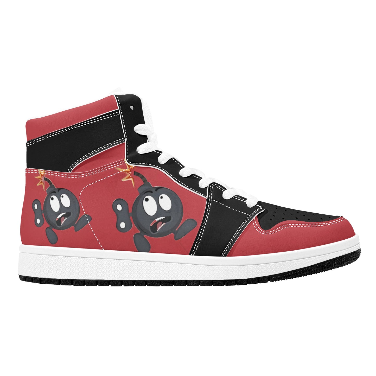 S.I.Y.L. (Stay In Your Lane) Mens High Top Leather Star Kicks