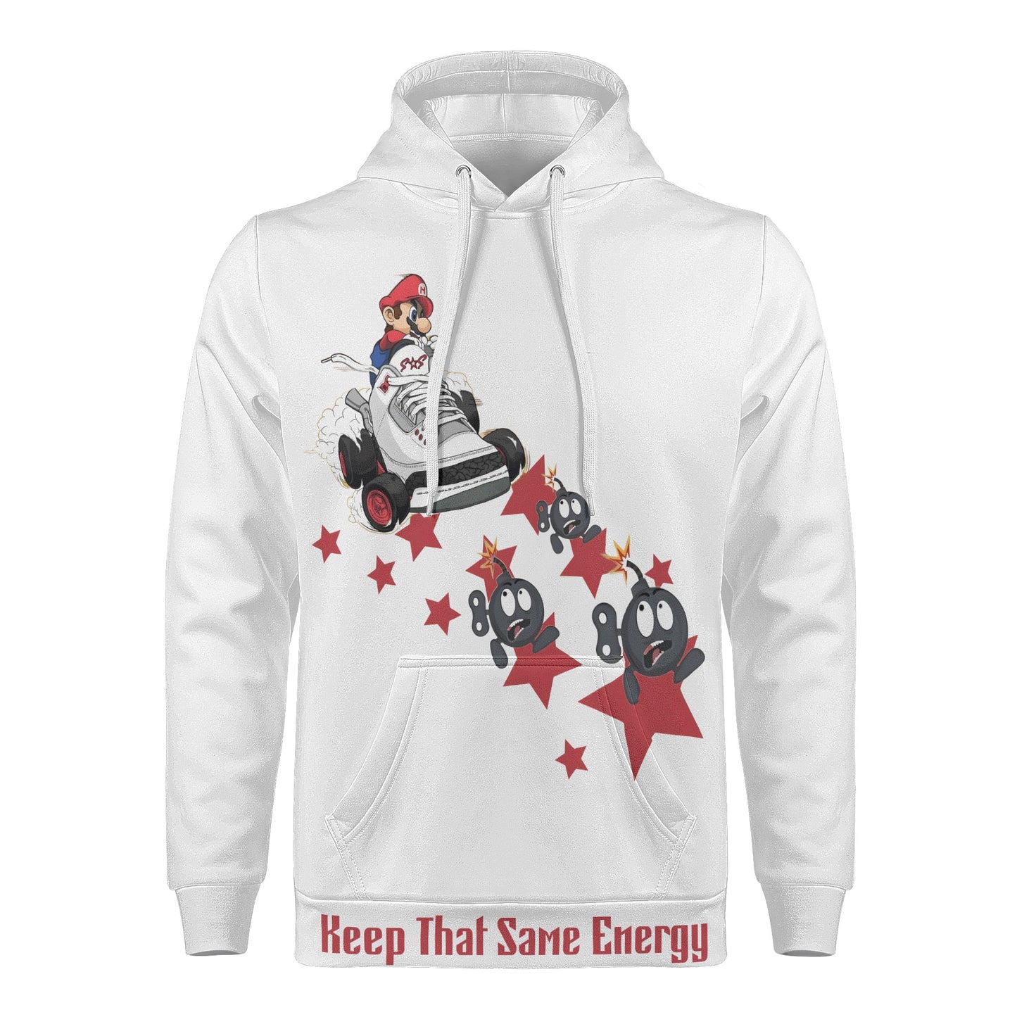 S.I.Y.L. (Stay In Your Lane) White Mens Hoodie