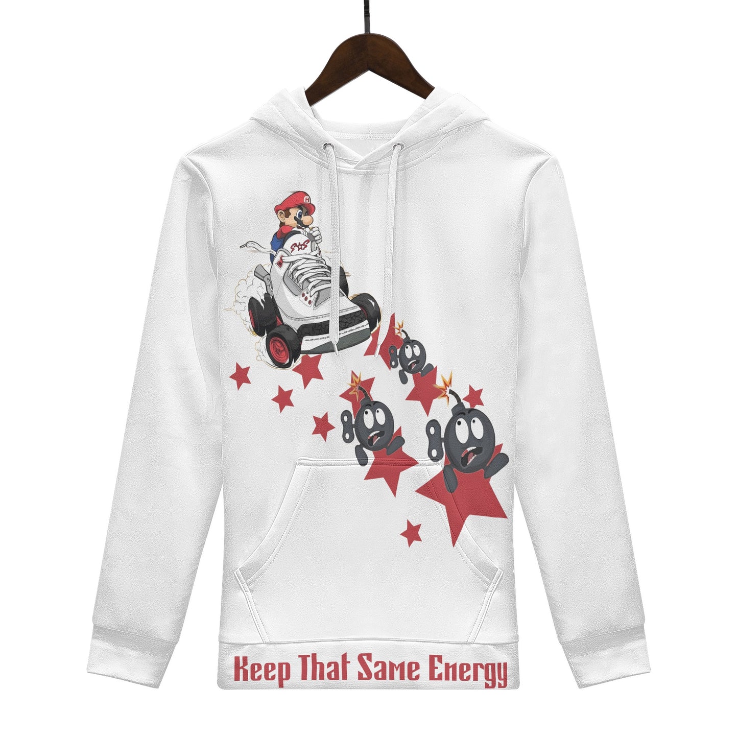 S.I.Y.L. (Stay In Your Lane) White Mens Hoodie