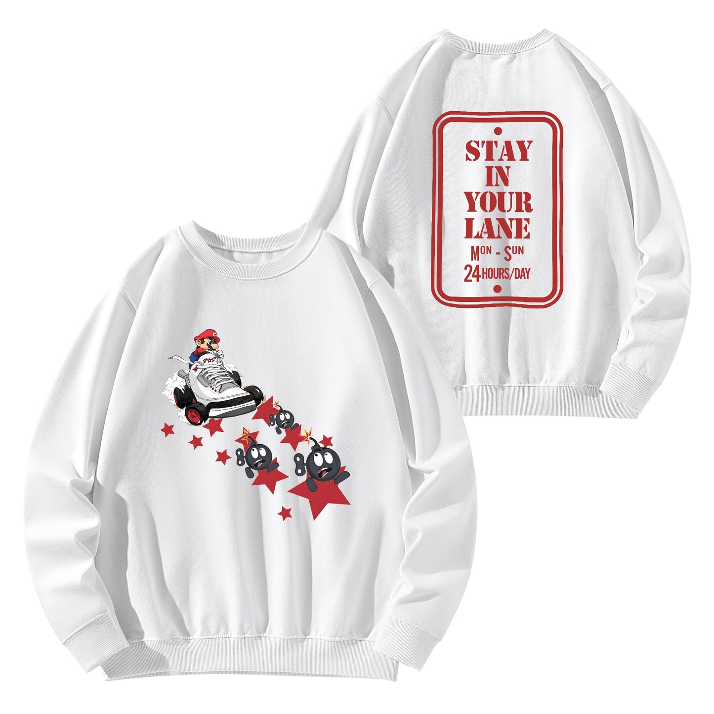 S.I.Y.L. (Stay In Your Lane)  Adult Cotton Sweater