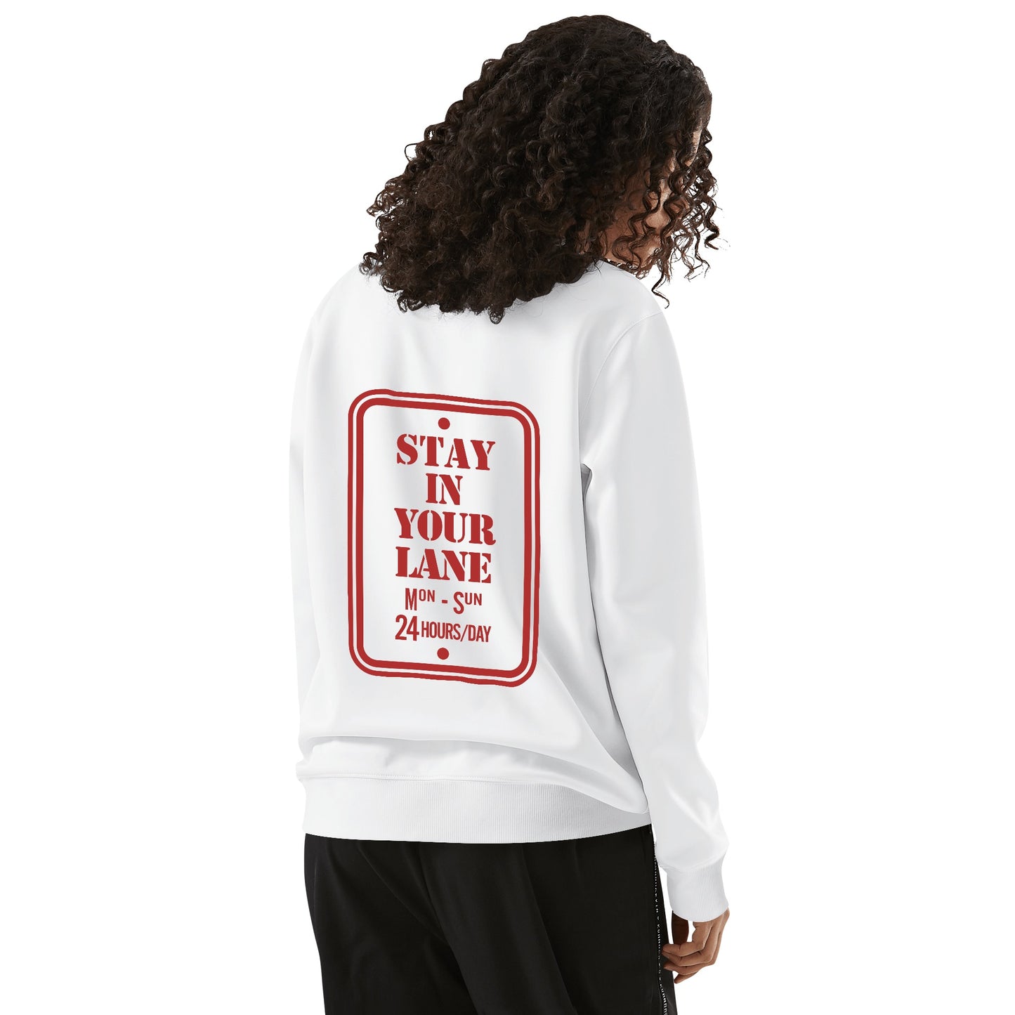 S.I.Y.L. (Stay In Your Lane)  Adult Cotton Sweater