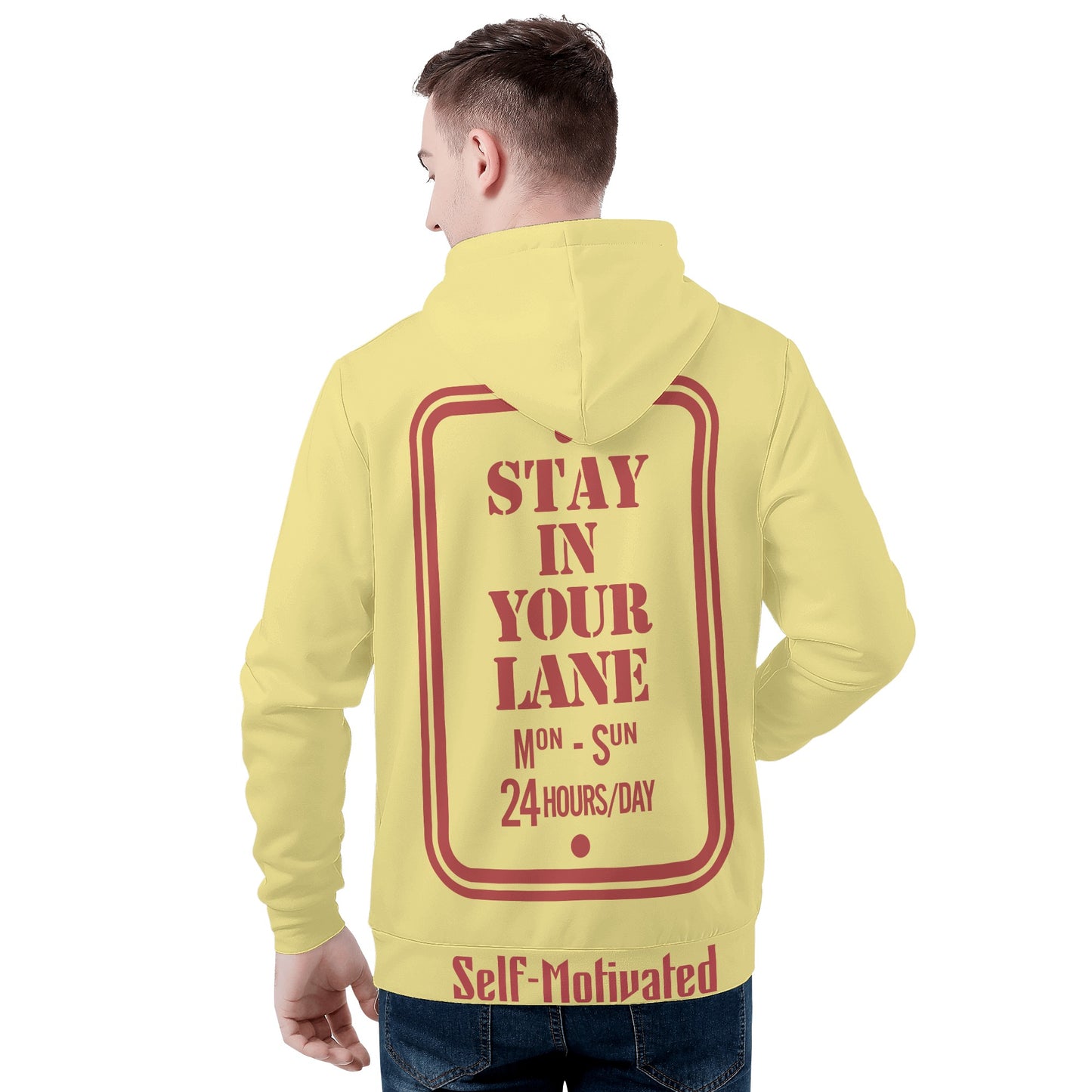 S.I.Y.L. (Stay In Your Lane) Mens Tan Hoodie