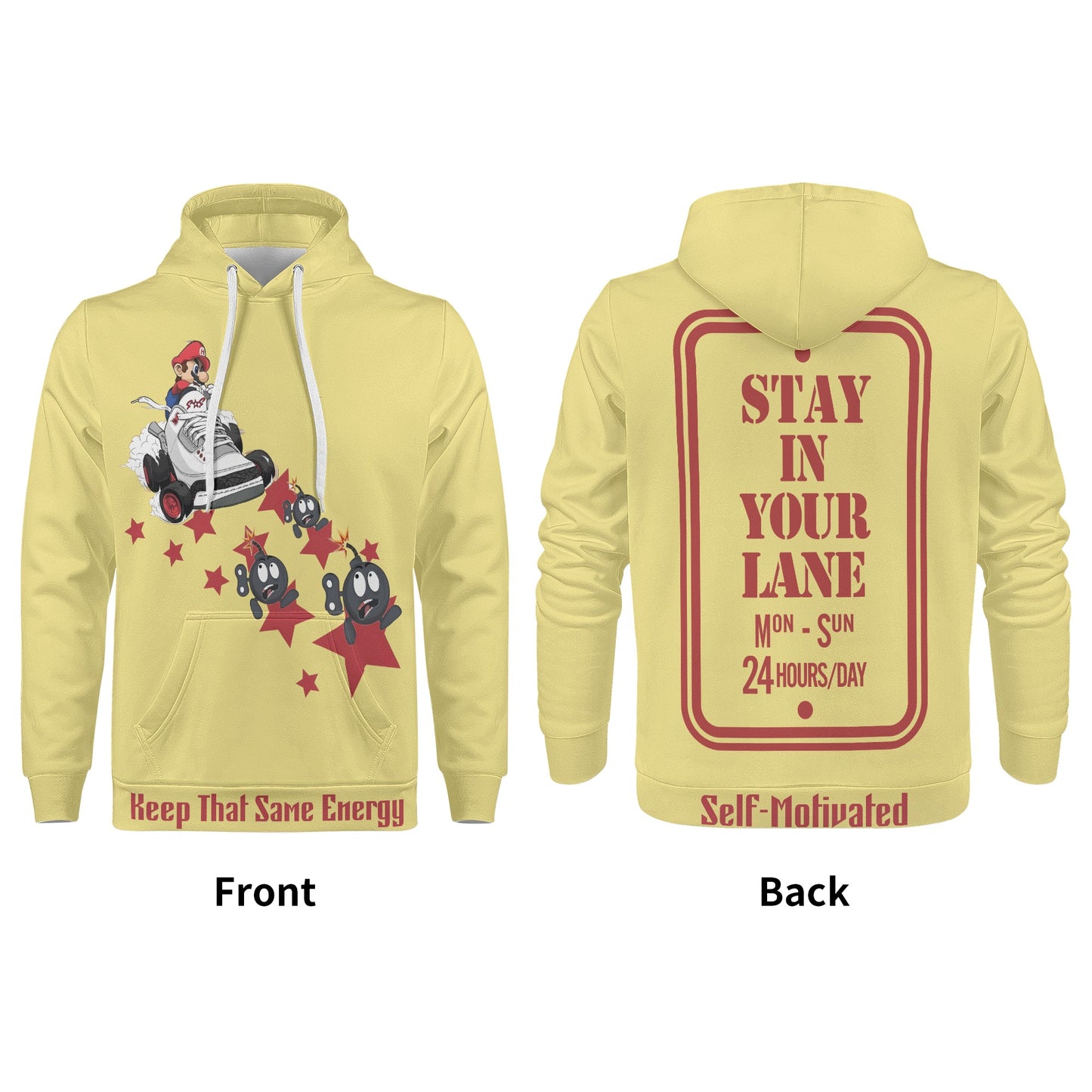 S.I.Y.L. (Stay In Your Lane) Mens Tan Hoodie