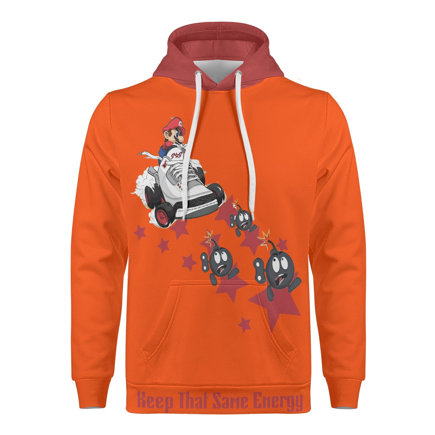 S.I.Y.L. (Stay In Your Lane) Mens Dark Orange Hoodie