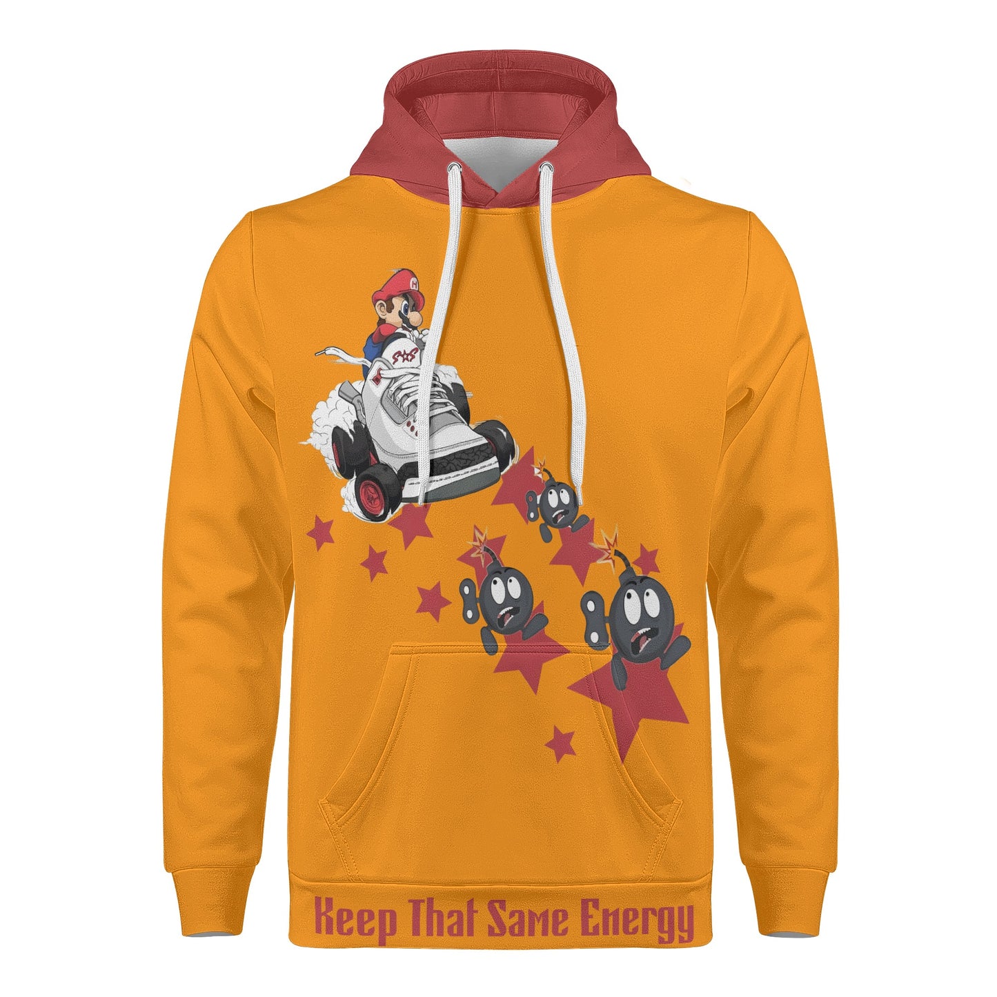 S.I.Y.L. (Stay In Your Lane) Mens Orange Hoodie