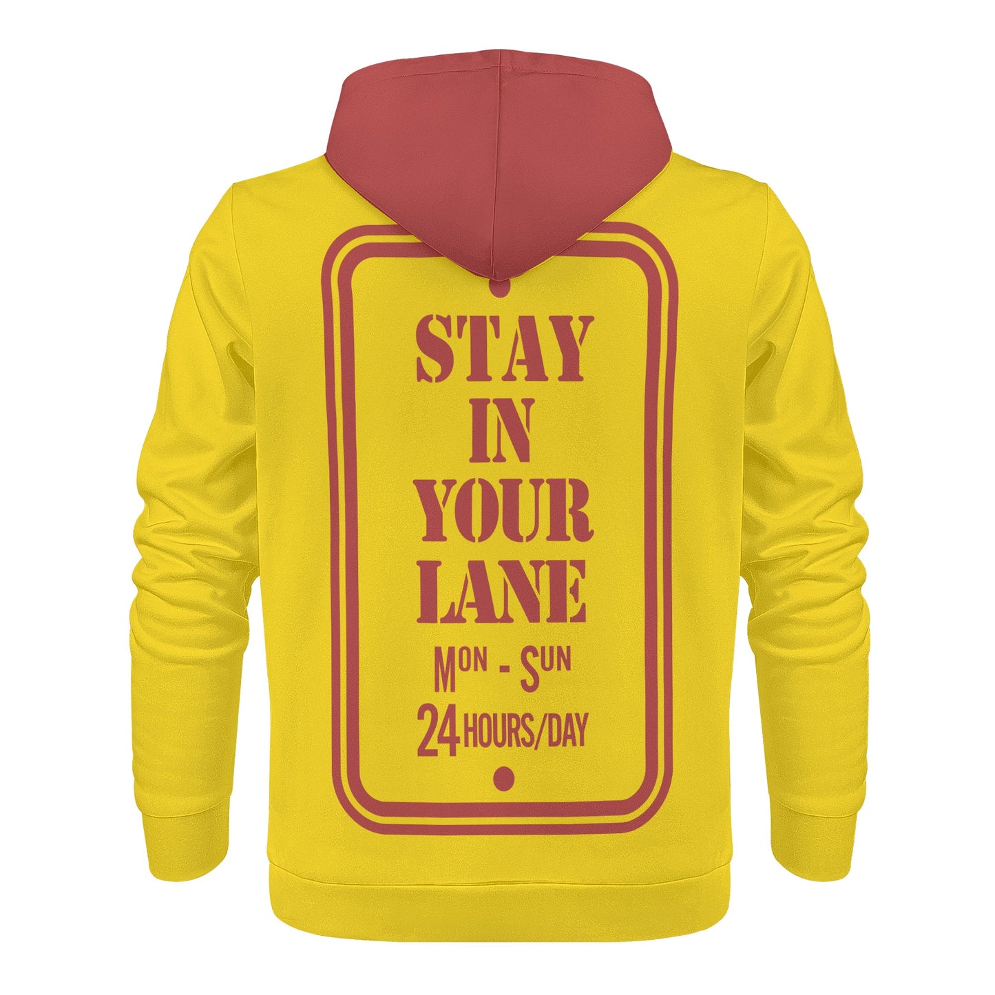 S.I.Y.L. (Stay In Your Lane) Mens Gold Hoodie