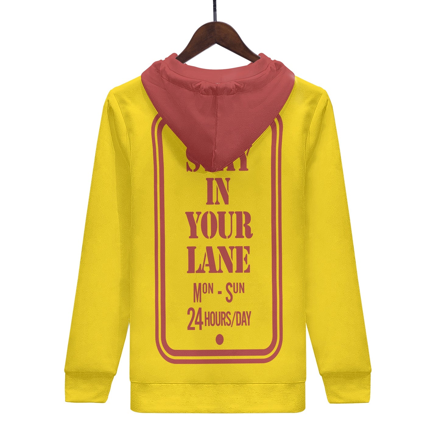 S.I.Y.L. (Stay In Your Lane) Mens Gold Hoodie