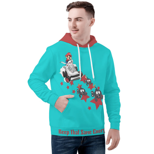 S.I.Y.L. (Stay In Your Lane) Mens Turquoise Hoodie