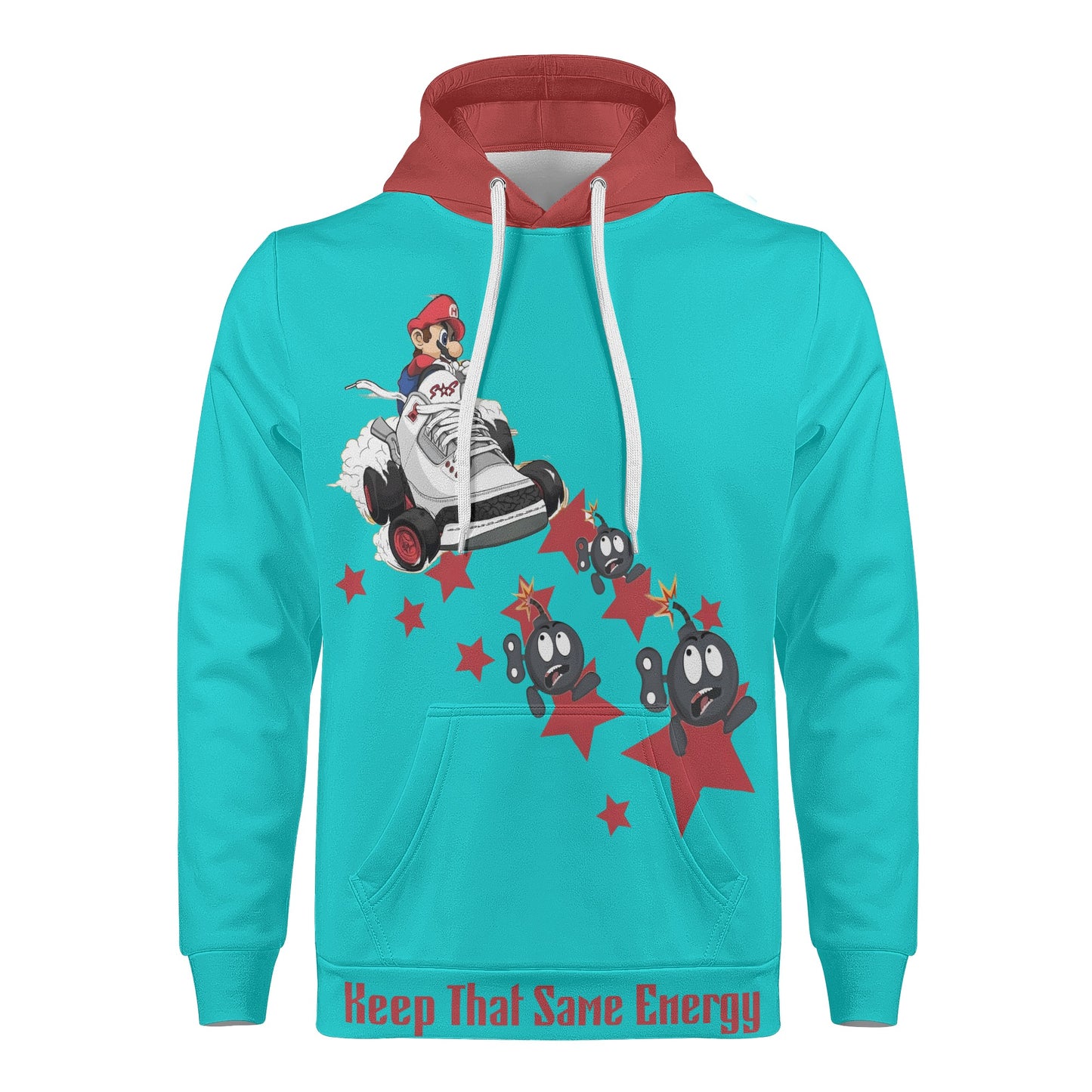 S.I.Y.L. (Stay In Your Lane) Mens Turquoise Hoodie