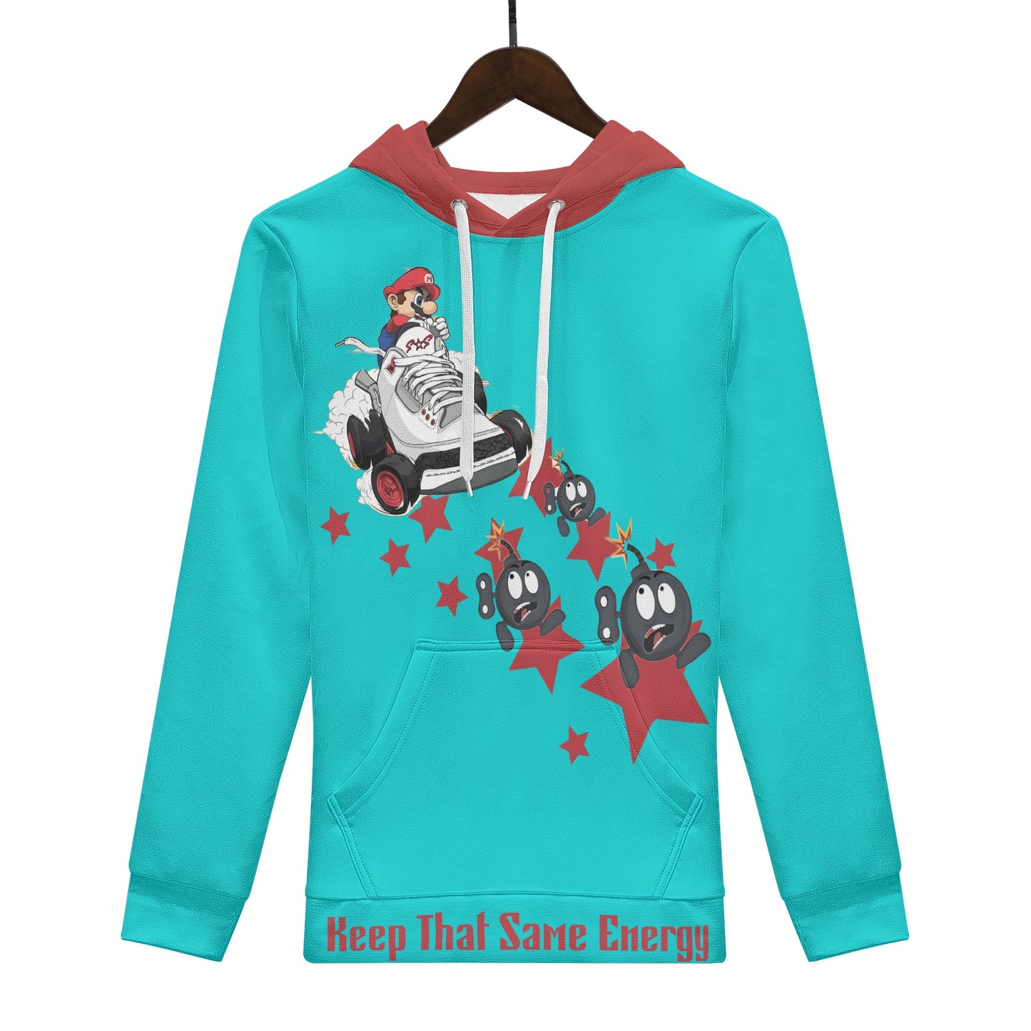 S.I.Y.L. (Stay In Your Lane) Mens Turquoise Hoodie