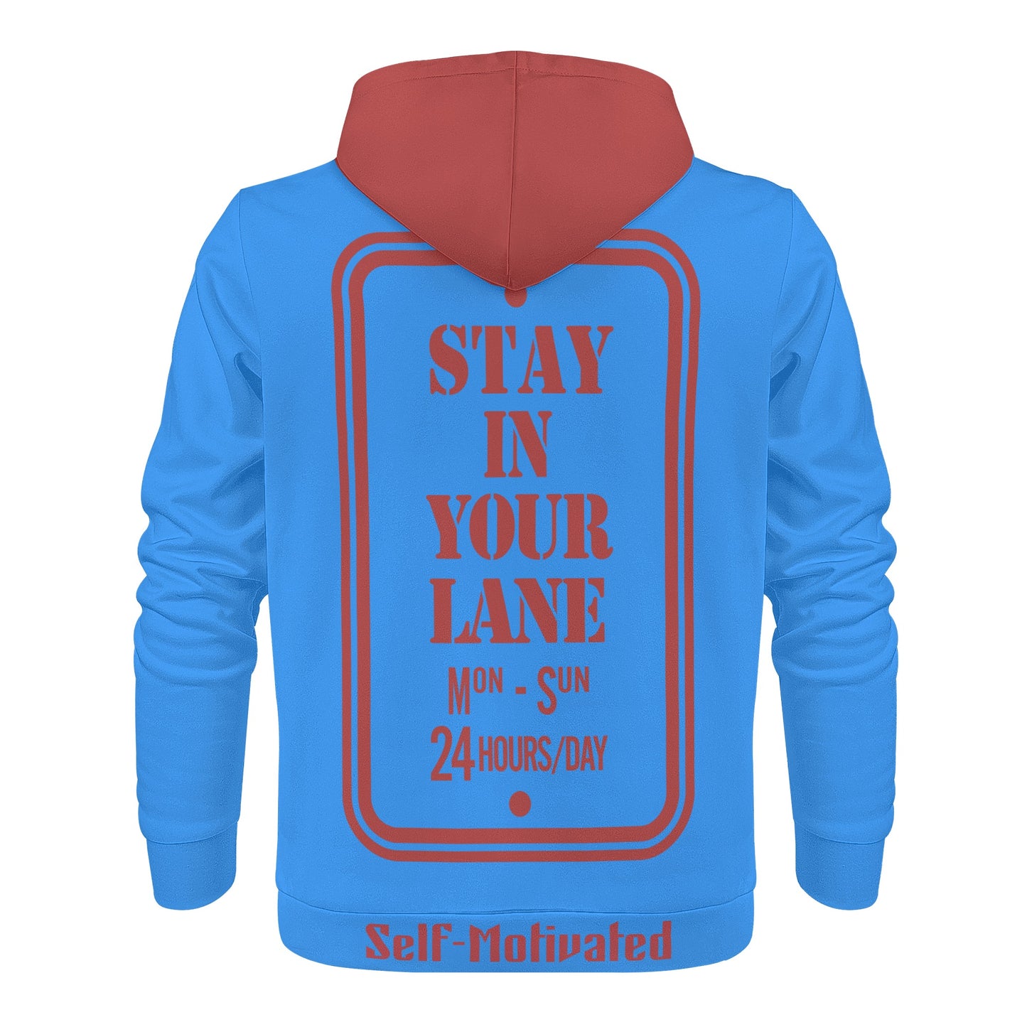 S.I.Y.L. (Stay In Your Lane) Mens Blue Hoodie